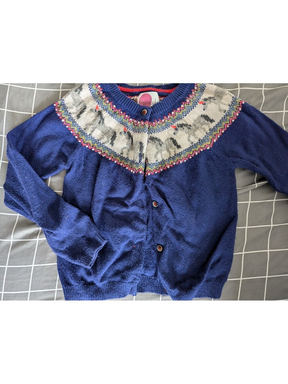 Boden unicorn cardigan